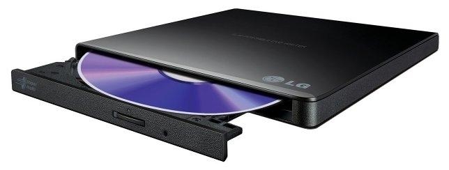 Внешний оптический привод Slim LG GP57EB40 (USB, DVD-RW, черный) RTL