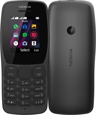 Телефон сотовый Nokia 110 DS TA-1192 Black, 1.77'' 160x120, 4MB RAM, 4MB, up to 32GB flash, 0,3Mpix, 2 Sim, Micro-USB, 800mAh, S30+, 115,15 ммx49,85 ммx14,3 мм, Процессор SPRD 6531E