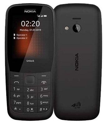 Мобильный телефон Nokia 220 4G Dual sim 16QUEB01A08, черный