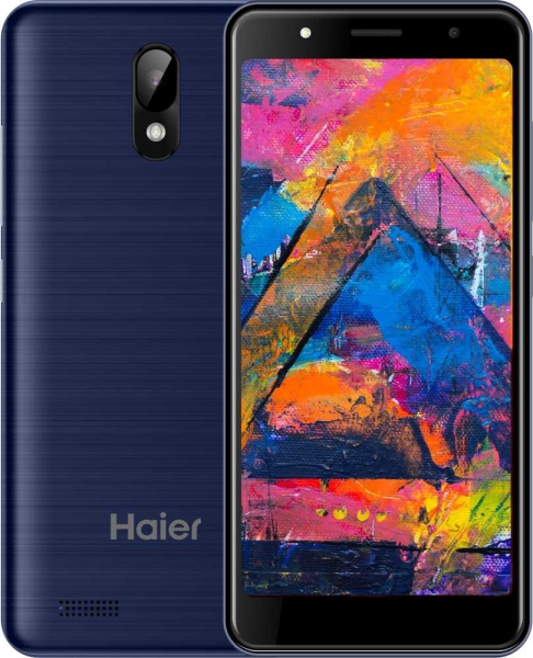 Смартфон Haier A2 8Gb 1Gb синий моноблок 3G 2Sim 5