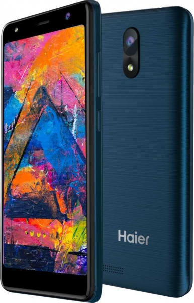 Смартфон Haier A2 8Gb 1Gb синий моноблок 3G 2Sim 5