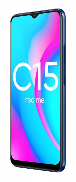 Смартфон Realme C15 64Gb 4Gb синий моноблок 3G 4G 2Sim 6.52