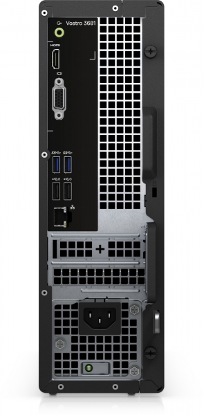 ПК Dell Vostro 3681 SFF i3 10100 (3.6)/4Gb/SSD256Gb/UHDG 630/DVDRW/CR/Windows 10 Home/GbitEth/WiFi/BT/200W/клавиатура/мышь/черный