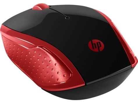 Мышь HP 200 Emprs красный оптическая (1600dpi) беспроводная USB для ноутбука (2but)