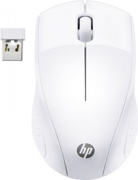 Мышь HP Wireless 220 белый оптическая (1200dpi) беспроводная USB