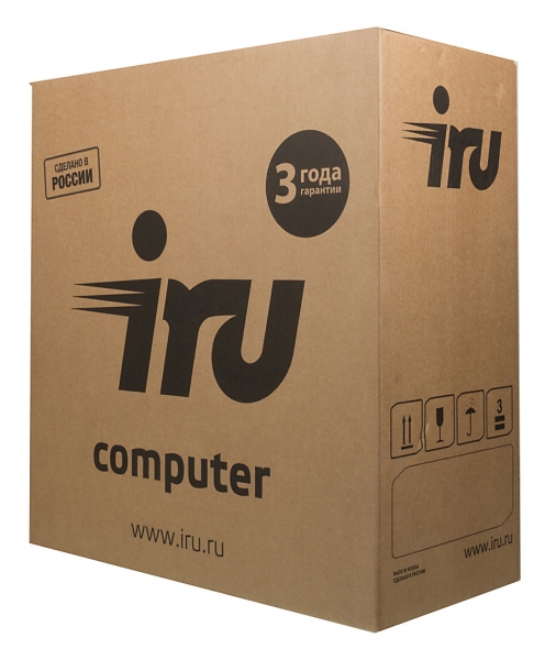 ПК IRU Office 313 MT i3 9100 (3.6)/8Gb/SSD240Gb/UHDG 630/Free DOS/GbitEth/400W/черный