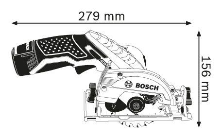 Циркулярная пила (дисковая) Bosch GKS 10,8 V-LI 12Вт (ручная)