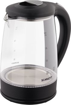 Чайник электрический Scarlett SC-EK27G68 1.9л. 1500Вт черный (корпус: стекло)