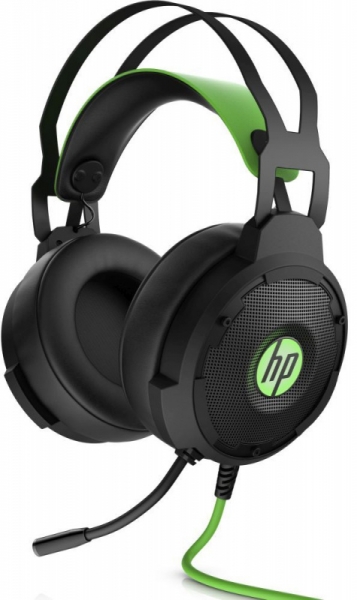 Наушники с микрофоном HP Pavilion Gaming 600 Headset, черный/зеленый (4BX33AA)