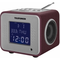 Радиобудильник TELEFUNKEN TF-1575U, бордовый