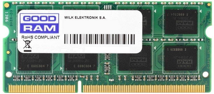 Оперативная память SO-DIMM GOODRAM DDR4 8GB 2666MHz (GR2666S464L19S/8G)