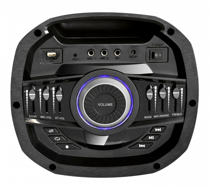 Минисистема Hyundai H-MC280 черный 500Вт/FM/USB/BT/SD/MMC/MS