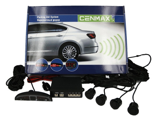 Задние парктроники, монитор Cenmax PS 4.1 (РS-4.1 BLACK) черный