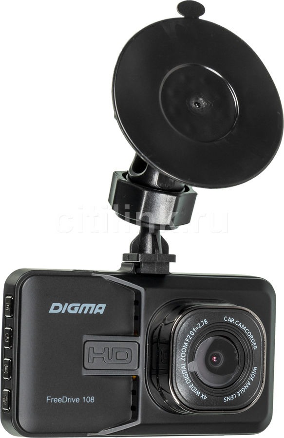 Видеорегистратор DIGMA FreeDrive 108 (FD108S), черный