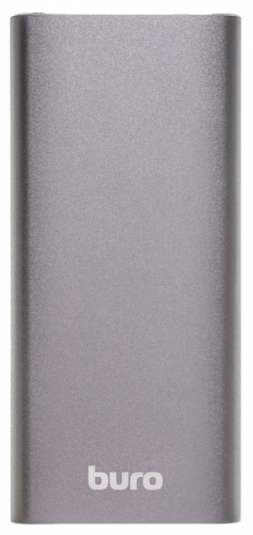 Мобильный аккумулятор Buro RB-10000-QC3.0-I&O Li-Pol 10000mAh 3A+2A темно-серый 1xUSB