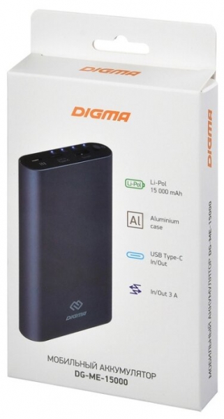Аккумулятор Digma DG-ME-15000