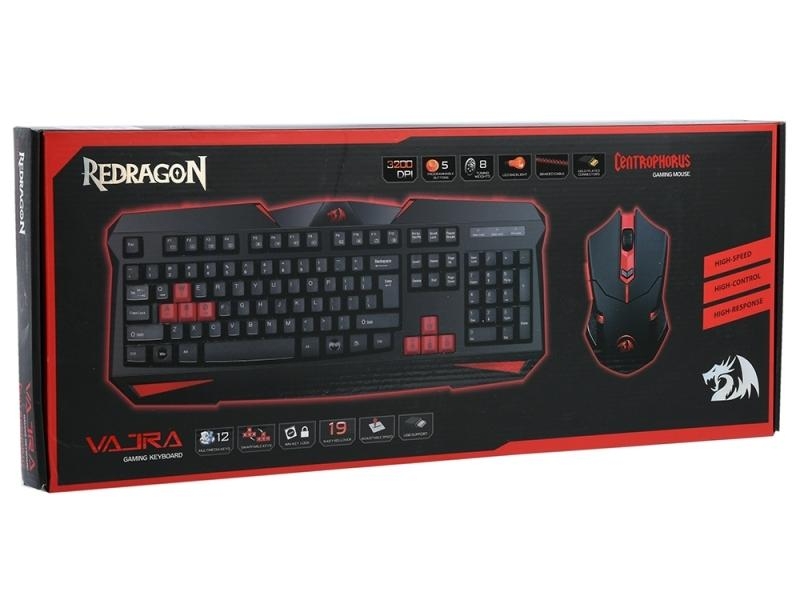 Новинка Игровой набор Redragon S101-2 мышь + клавиатура