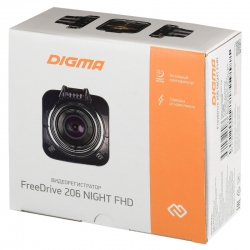 Видеорегистратор Digma FreeDrive 206 Night FHD, черный
