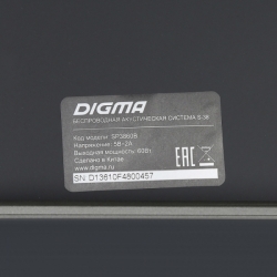 Колонка порт. Digma S-38 черный 60W 1.0 3.5Jack/USB