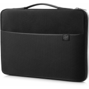 Чехол для ноутбука 15" HP 15 Blk/Slv Carry Sleeve черный/серебристый (3XD36AA)
