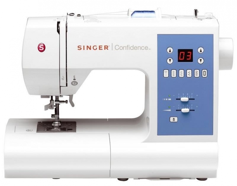 Швейная машина Singer Confidence 7465, бело-голубой