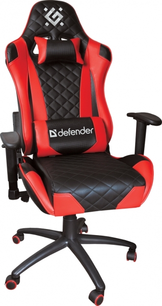 Кресло Defender Dominator CM-362, красный/черный (64362)