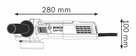 Угловая шлифмашина Bosch GWS 9-125, 900Вт, 125мм, картон (0601396022)
