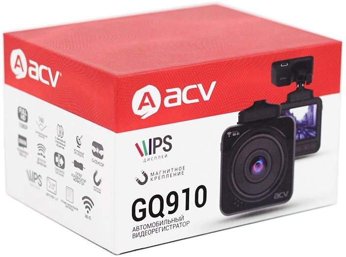 Видеорегистратор ACV GQ910, черный 