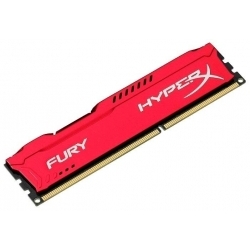 Модуль памяти Kingston 4GB 1600МГц DDR3 CL10 DIMM HyperX FURY Red 1.5V