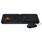 Комплект (клавиатура+мышь) A4 Bloody Q1100, черный