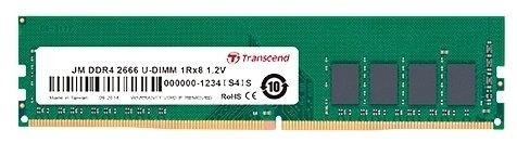 Модуль памяти Transcend 4GB U-DIMM DDR4, 2666 МГц, 1Rx8, 1.2V