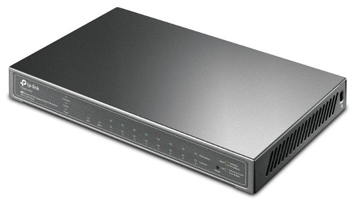 TP-Link T1500G-10PS Коммутатор  управляемый, настольный, порты 1000Base-T(Gigabit Ethernet): 8 шт., PoE бюджет: 53Вт