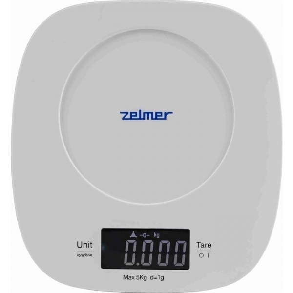 Кухонные весы ZELMER ZKS1450 SYMBIO белый/серый