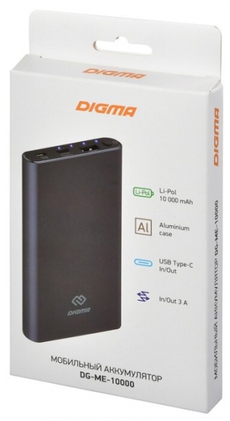 Аккумулятор Digma DG-ME-10000