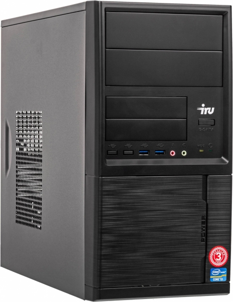 ПК IRU Corp 510 TWR i5 10400 (2.9)/8Gb/1Tb 7.2k/UHDG 630/Windows 10 Professional 64/GbitEth/500W/клавиатура/мышь/черный