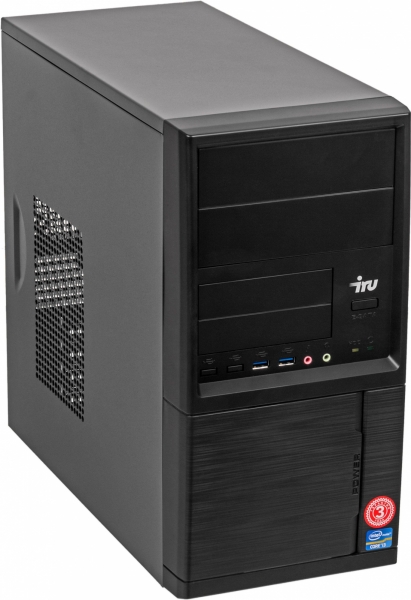 ПК IRU Corp 510 TWR i5 10400 (2.9)/8Gb/1Tb 7.2k/UHDG 630/Windows 10 Professional 64/GbitEth/500W/клавиатура/мышь/черный