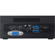 Неттоп Asus PN40-BP213MV PS J5005 (1.5)/4Gb/SSD128Gb/UHDG 605/noOS/GbitEth/WiFi/BT/65W/черный