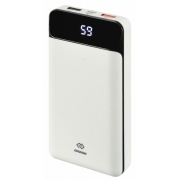 Мобильный аккумулятор Digma DG-20000-PL-W Li-Pol 20000mAh 3A белый 2xUSB