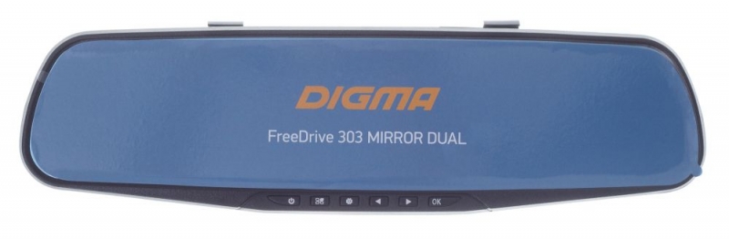 Видеорегистратор Digma FreeDrive 303 MIRROR dual, черный