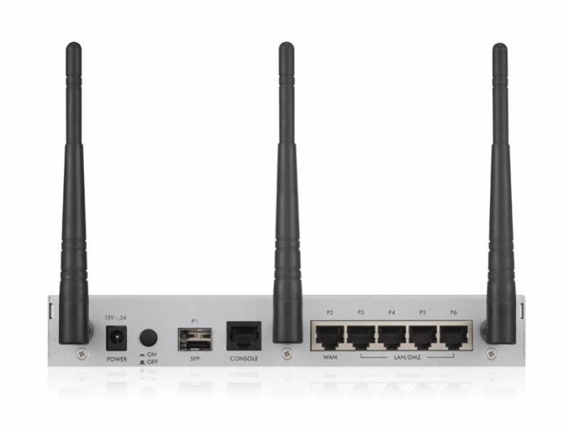 ZYXEL USG20W-VPN-RU0101F Беспроводной межсетевой экран USG20W-VPN, 2xWAN GE (RJ-45 и SPF), 4xLAN/DMZ GE, 802.11a/b/g/n/ac (2,4 и 5 ГГц), USB3.0