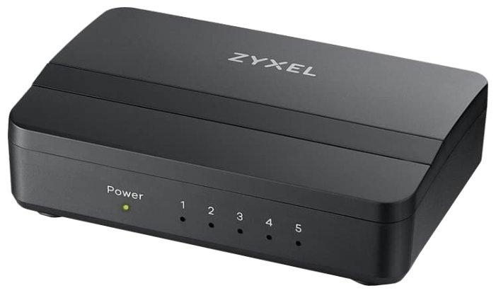 ZYXEL GS-105SV2-EU0101F Коммутатор GS-105S v2, 5 портов 1000 Мбит/с, настольный, c приоритетными портами