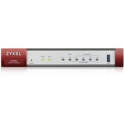 ZYXEL VPN50-RU0101F Межсетевой экран ZyWALL VPN50, 2xWAN GE (RJ-45 и SFP), 4xLAN/DMZ GE, USB3.0, AP Controller (4/36), SD-WAN, 1 год фильтрации контента (CF) и Geo IP