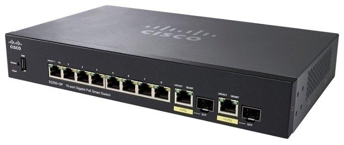 Cisco SB SG250-10P-K9-EU Коммутатор 10-port Gigabit PoE Switch