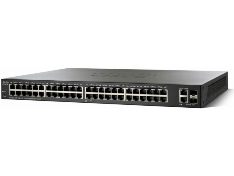 Cisco SB SF220-48-K9-EU  Коммутатор управляемый  SF220-48 48-Port 10/100 Smart Plus