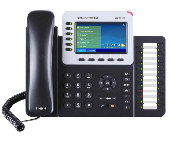 Телефон GRANDSTREAM VOIP GXP2160, черный