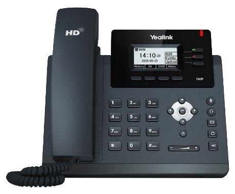 YEALINK SIP-T40P SIP-телефон, 3 линии, BLF, PoE, БЕЗ БП