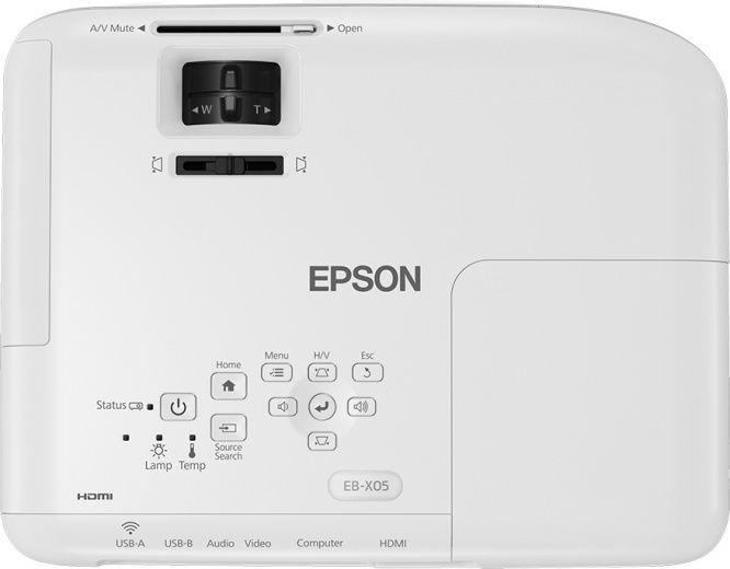 Epson EB-X05 [V11H839040] {3LCD XGA(1024x768 3300Lm 15000:1 HDMI USB 1x2W  lamp 10000hrs}