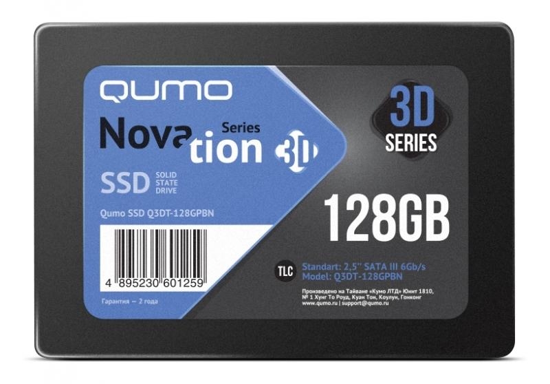 SSD накопитель QUMO 128GB Novation 3D (Q3DT-128GPBN)