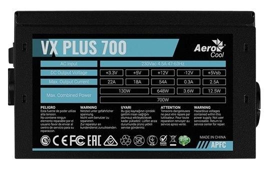 Блок питания Aerocool 700W VX-700 PLUS  