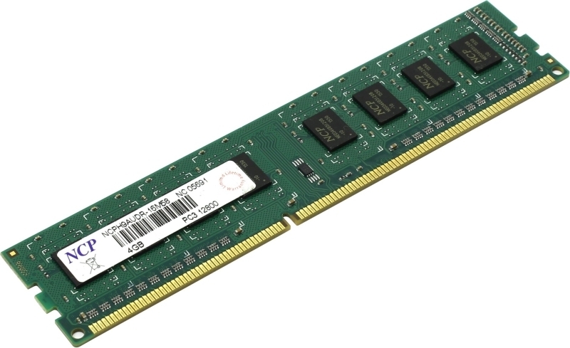 Оперативная память NCP DDR3 4GB 1600MHz, OEM